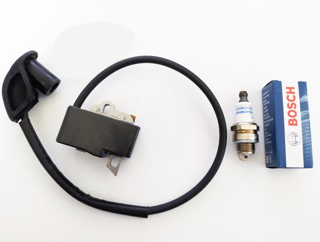 Zündspule und Bosch Zündkerze WSR6F